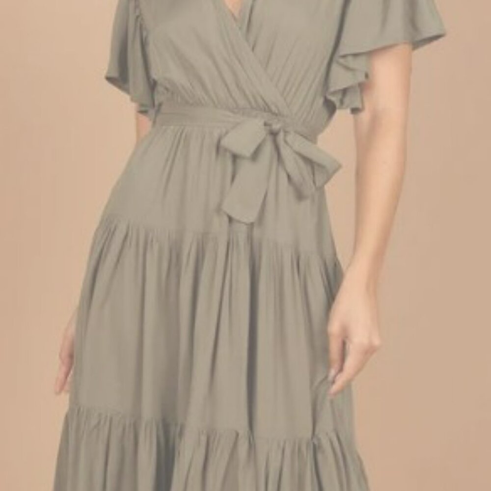 Petal & Pup Barker Dress, S, Olive - Picture 4 of 10